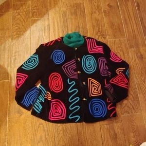 Add color to your wardrobe! Swirly "fun" jacket